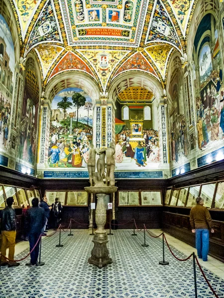 Siena Dicembre 2013 Soffitto Del Duomo Siena Toscana Italia — Foto Stock