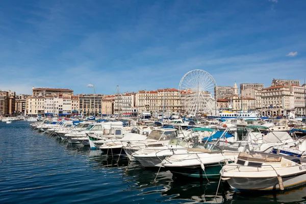 Marsella Francia Marzo 2015 Vista Antiguo Puerto Marsella Con Vista —  Fotos de Stock