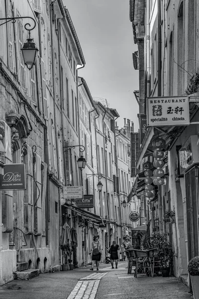 Aix Provence França Julho 2015 Pequenas Ruas Antigas Cidade Velha — Fotografia de Stock