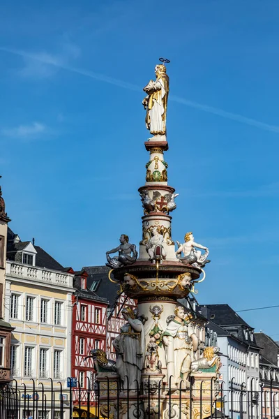 Trier Deutschland November 2020 Mittelalterlicher Marktplatz Trier Mit Dem Berühmten — Stockfoto