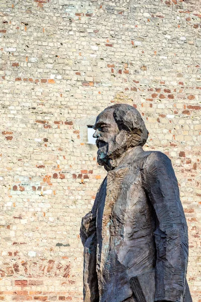 Treviri Germania Novembre 2020 Statua Del Filosofo Karl Marx Fondatore — Foto Stock