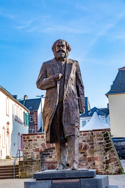 Trier Tyskland November 2020 Staty Filosofen Karl Marx Och Kommunistisk — Stockfoto