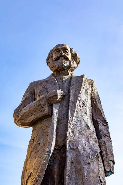 Trier Niemcy Listopada 2020 Posąg Filozofa Karla Marksa Założyciela Komuny — Zdjęcie stockowe