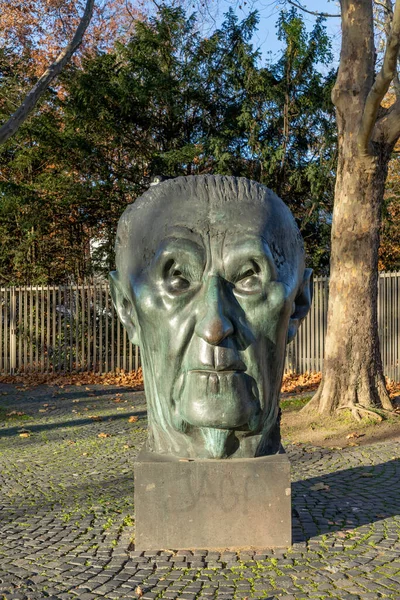 Bonn Tyskland November 2020 Staty Konrad Adenauer Skapad Skulptören Hubertus — Stockfoto