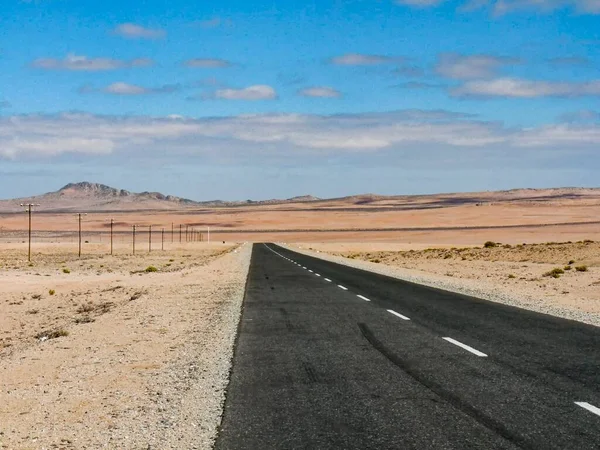 Straße Der Wüste Namibia Der Nähe Des Mata Mata Nationalparks — Stockfoto