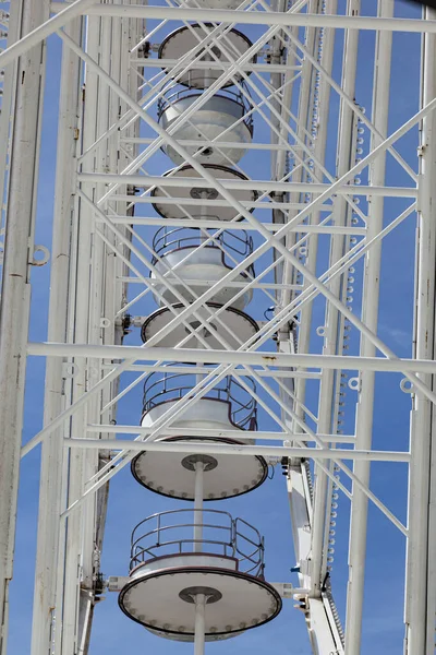 Detail Empty Ferris Wheel Blue Sky — Stock Photo, Image