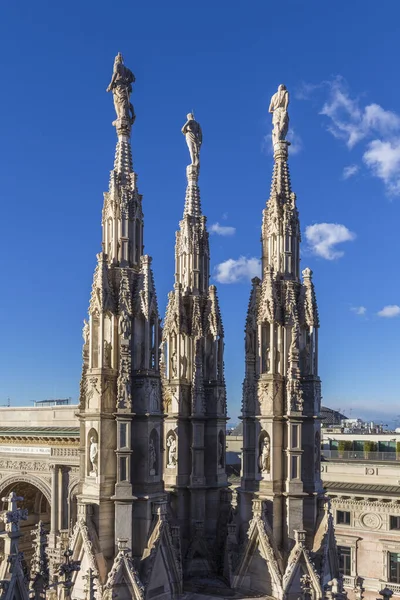 Milano Duomo Sotto Cielo Blu Milano — Foto Stock