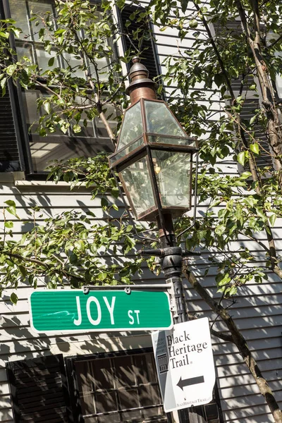 Ulica Joy Street Centrum Bostonu Usa — Zdjęcie stockowe