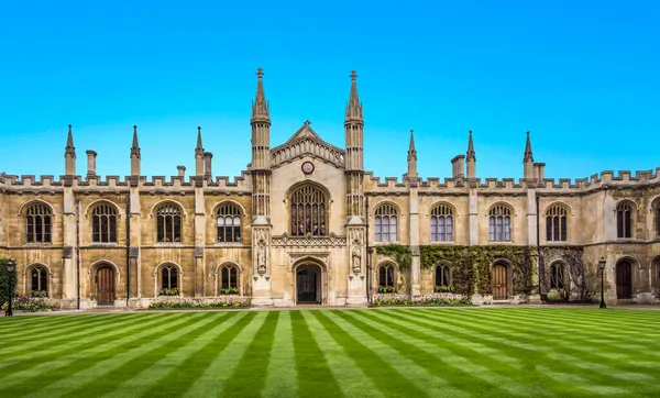 Cambridge Apr 2017 Courtyard Corpus Christi College One Ancient Colleges — Stock Photo, Image