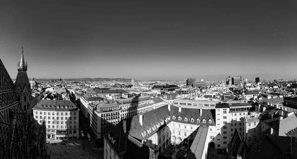 Wiedeń Austria Lutego 2019 Panoramiczna Panorama Wiednia Austrii Pogodny Letni — Zdjęcie stockowe
