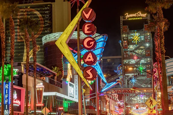 Las Vegas Usa März 2019 Menschen Besuchen Das Fremont Street — Stockfoto