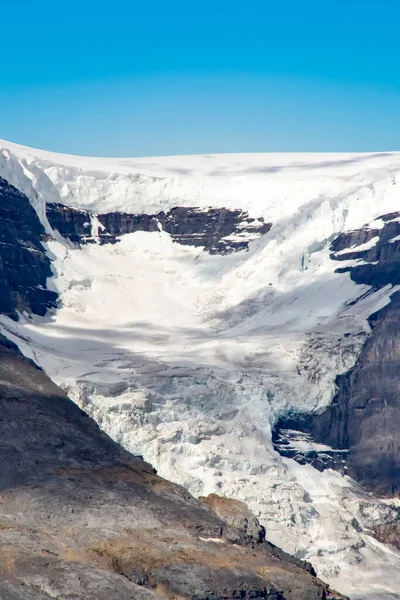 Visiting Athabasca Glacier Jasper Canada — Stock Photo, Image