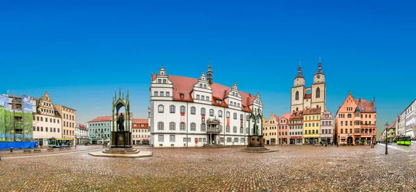 Wittenberg Germania Mar 2016 Piazza Principale Luther City Wittenberg Germania — Foto Stock