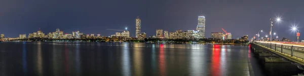 Boston Usa Set 2017 Famoso Skyline Boston Usa Night — Foto Stock