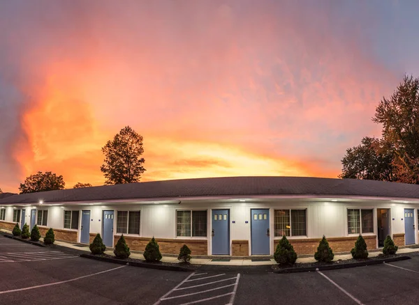 Pittsfield Usa Sep 2017 Typowy Amerykański Motel Pittsfield Usa Motele — Zdjęcie stockowe