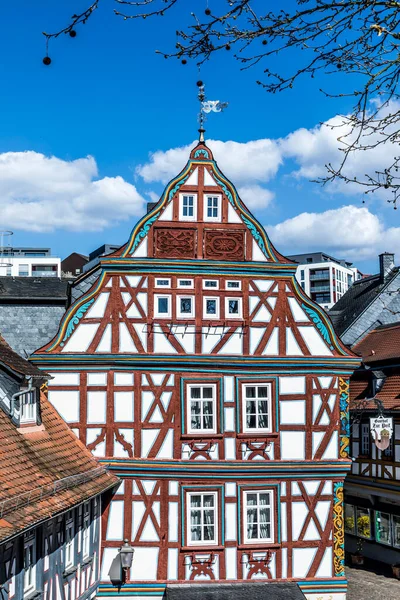 Idstein Germania Apr 2017 Scenografiche Case Graticcio Idstein Germania — Foto Stock