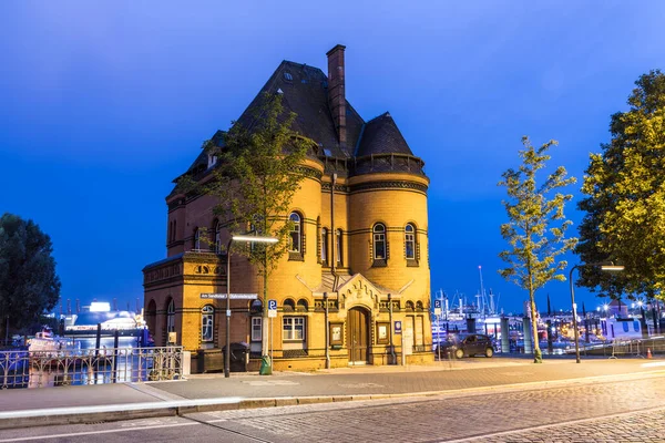 Hamburg Germany Aug 2017 View Historic Speicherstadt Hamburg Harbor Police — стокове фото