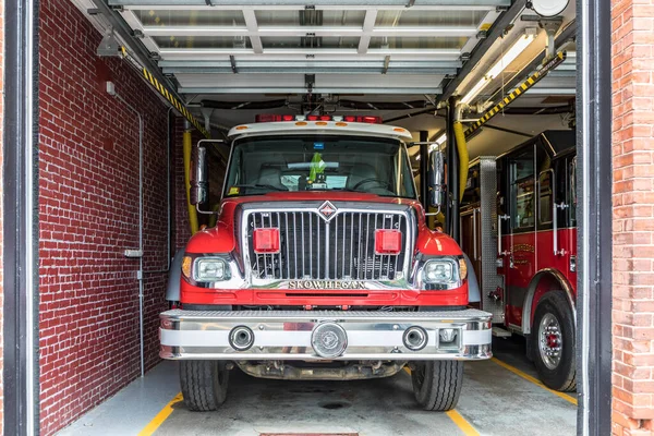 Skowhegan Sep 2017 Los Bomberos Skowhegan Están Listos Para Comenzar — Foto de Stock