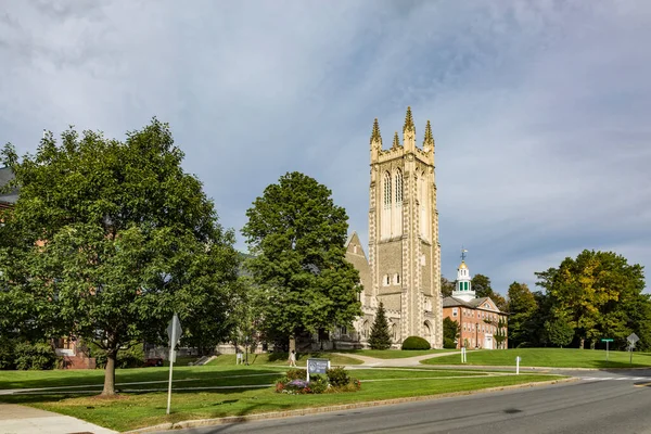 Williamstown Usa Sep 2017 Famous Thompson Memorial Chapel Williamstown Berkshire — Stock Photo, Image