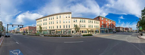 Pittsfield Sep 2017 Vista Calle Principal Pittsfield Con Edificio Histórico —  Fotos de Stock