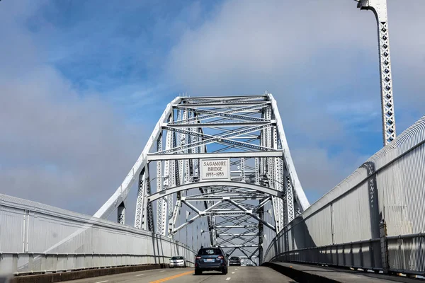 Sandwich Usa Sep 2017 Crossing Old Sagamore Iron Bridge Built — 图库照片