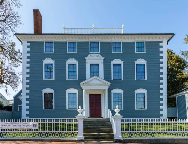 Portsmouth Estados Unidos Sep 2017 Antigua Casa Histórica William Whipple — Foto de Stock