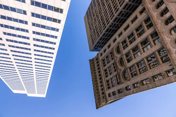 Boston Usa Sep 2017 Fasaden Nya Och Gamla Skyskrapan Downtown — Stockfoto