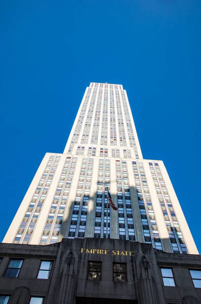 New York Usa Oct 2017 Empire State Building View Street — Stock Photo, Image