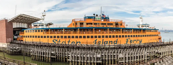 New York Usa Oct 2017 Staten Island Trajekt Molu Trajekt — Stock fotografie