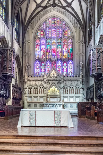 New York Usa Oct 2017 Interior Trinity Church Located Broadway — Stock Photo, Image