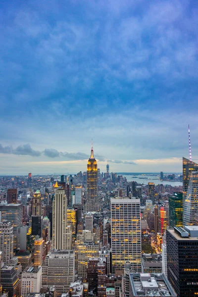 New York Abd Oct 2017 Ünlü Empire State Building Ile — Stok fotoğraf