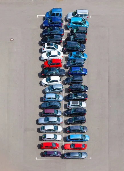 Antenne Parking Complet Allemagne Comme Symbole Mobilité — Photo
