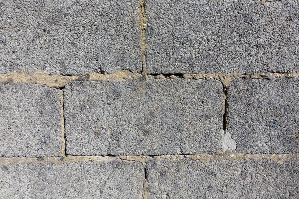 Стара Стіна Грубою Структурою Величезних Сірих Цегляних Каменів — стокове фото
