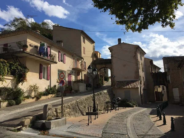 Vista Panorámica Del Pueblo Jouques Sur Francia Provenza — Foto de Stock