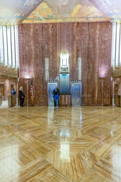 New York Usa Oktober 2017 Innenraum Der Lobby Des Chrysler — Stockfoto