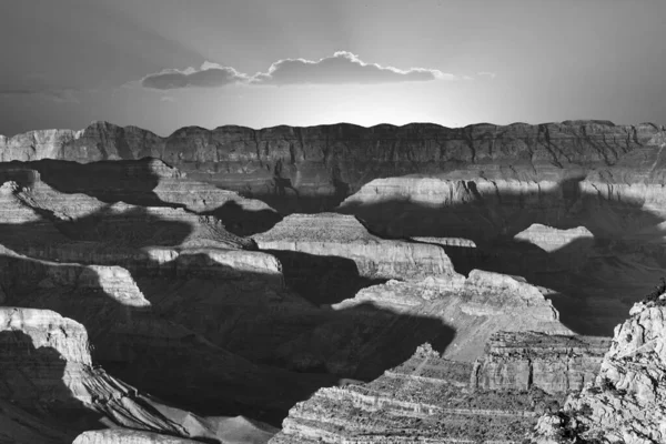 Όμορφη Θέα Στο Grand Canyon Στο Ηλιοβασίλεμα — Φωτογραφία Αρχείου