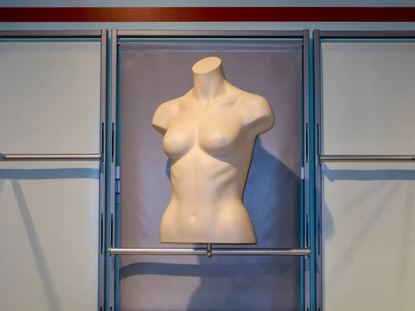 Many Naked Female Dummies Window Shop — стоковое фото