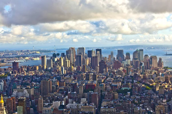 Skyskrapa New York Sent Eftermiddagen — Stockfoto