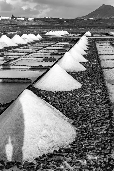 Αλάτι Διυλιστήριο Αλατούχα Από Janubio Λανζαρότε Ισπανία — Φωτογραφία Αρχείου