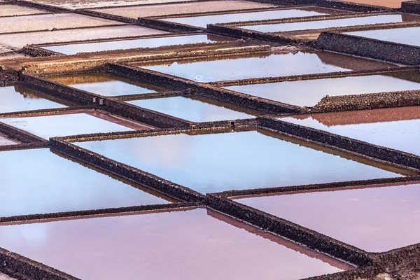 Raffinerie Sel Saline Janubio Lanzarote Espagne — Photo