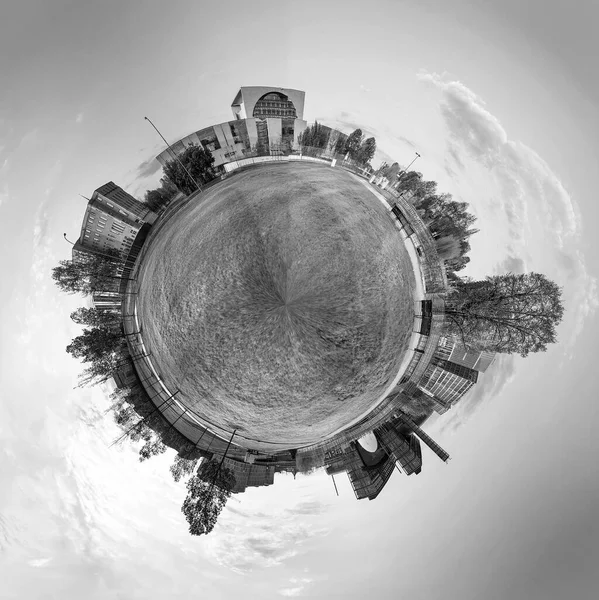 Панорама Парку Спребоген Берліні Урядовими Будівлями Берліні Світанку — стокове фото