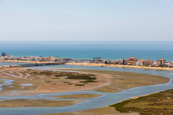 Aerial Scenic Coast Landscape Algarve Region Faro Portugal — Stock Photo, Image
