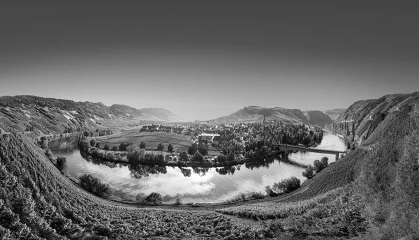 Scenic Moselle River Loop Leiwen Trittenheim Alemanha — Fotografia de Stock