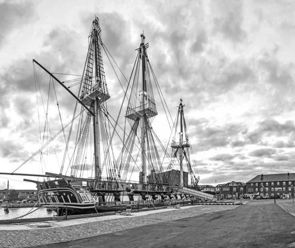 Boston Usa September 2017 View Old Navy Ship Uss Constitution — Stock Photo, Image