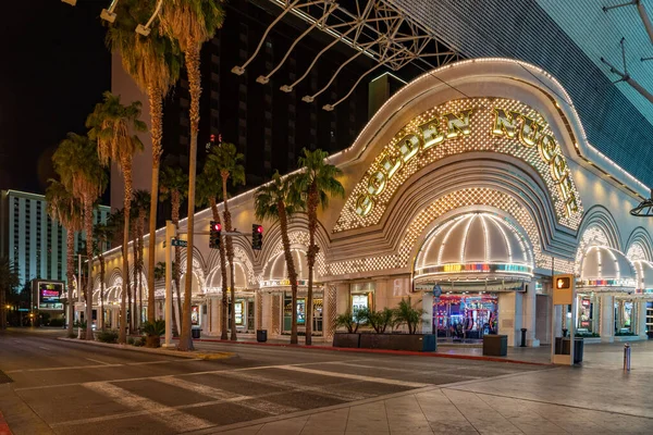 Las Vegas Usa March 2019 Casino Golden Nugget Night Fremont — Stock Photo, Image