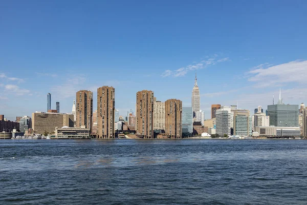 Nueva York Octubre 2017 Panorama Nueva York Con Río Hudson — Foto de Stock