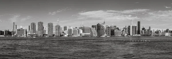 New York Usa Ottobre 2017 Panorama New York Con Fiume — Foto Stock