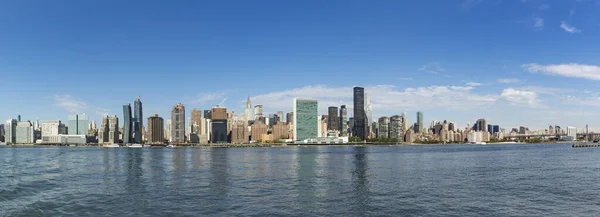 New York Usa Ottobre 2017 Panorama New York Con Fiume — Foto Stock