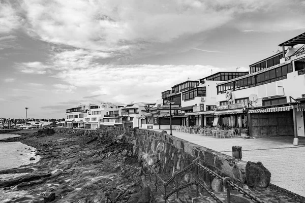 Playa Blanca Spain December 2010 View Promenade Playa Blanca Early — Stock Photo, Image