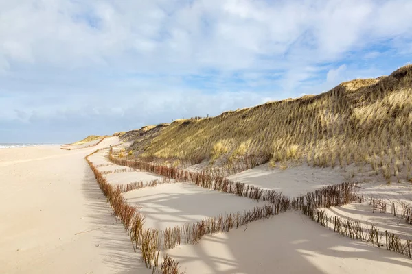 Duinlandschap Aan Het Westelijke Strand List Het Eiland Sylt Duitsland — Stockfoto